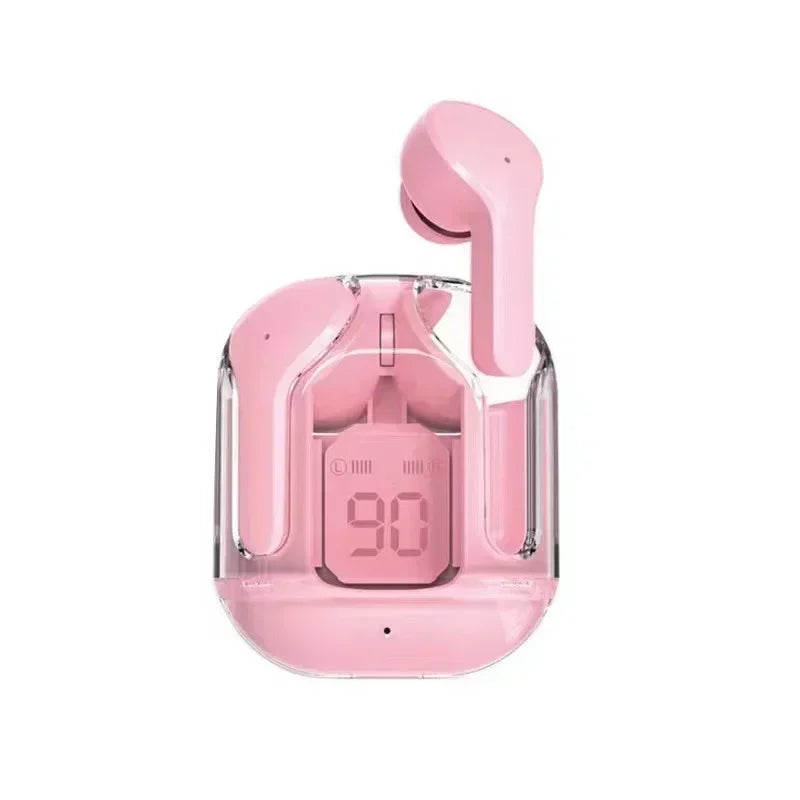 HK3 TWS Bluetooth Wireless Earbuds, HIFI Transparent Earbuds, LED Power Supply Digital Display Stereo,Suitable for Xiaomi Iphone
