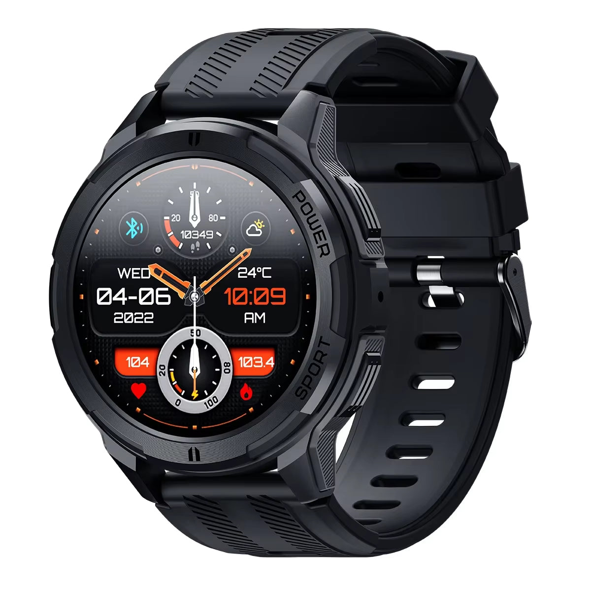 C25 Smart Watches for Men AMOLED Screen 1.43" 1ATM Waterproof Heart Rate Monitor Sports Smartwatch Blue Tooth Call Women Fitness