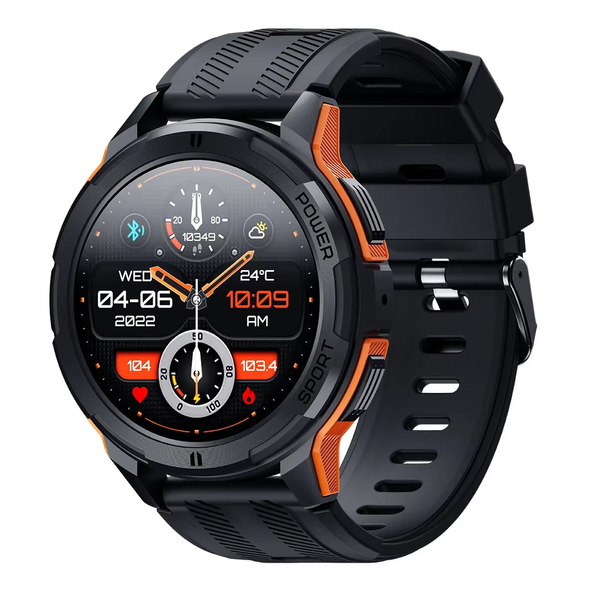 C25 Smart Watches for Men AMOLED Screen 1.43" 1ATM Waterproof Heart Rate Monitor Sports Smartwatch Blue Tooth Call Women Fitness