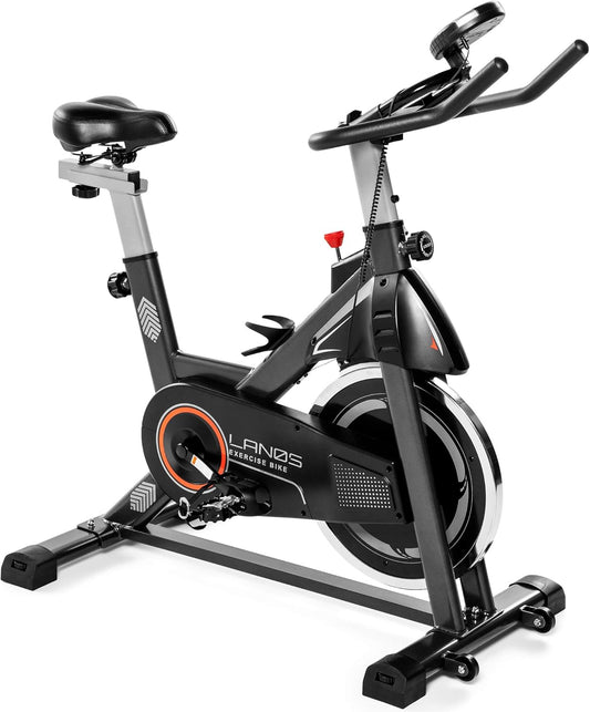 Exercise Bike, Stationary Bike for Indoor Cycling | the Perfect Exercise Bikes for Home Gym | Indoor Exercise Bike for Men and Women | Stationary Bike | Comfortable Seat Cushion, Silent Belt Drive, Ipad Holder