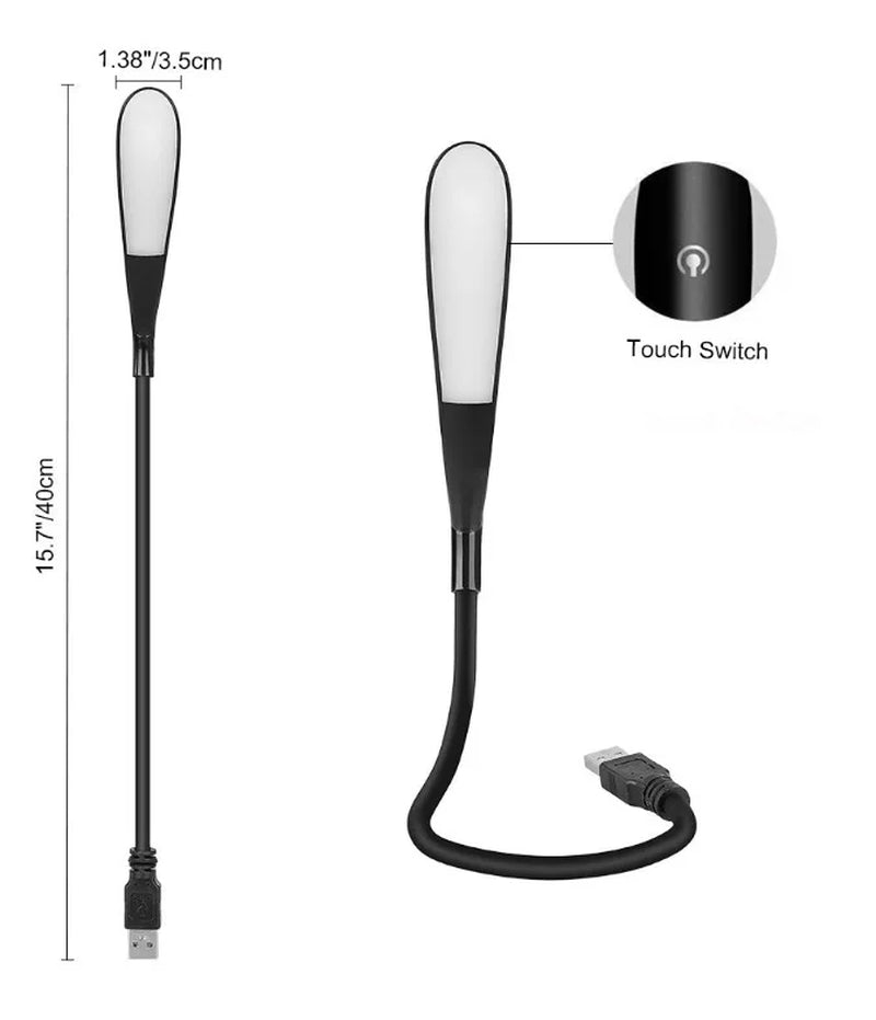 Mini USB Light Portable Laptops Touch Sensor LED Book Light for Power Bank PC Laptops Book Night Lighting